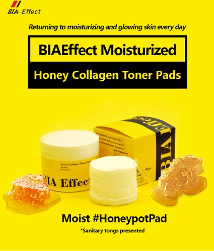 BIAEffect Honey Collagen Toner Pads